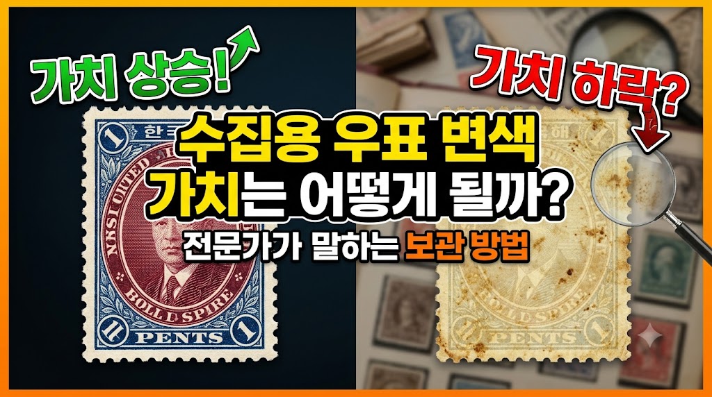 수집용 우표의 변색이 가치에 미치는 영향