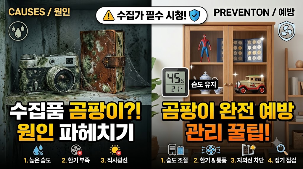 수집품에 곰팡이가 생기는 원인과 예방 방법